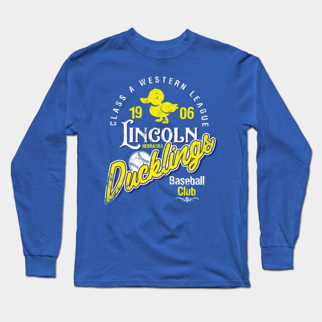 Lincoln Ducklings Long Sleeve T-Shirt by MindsparkCreative